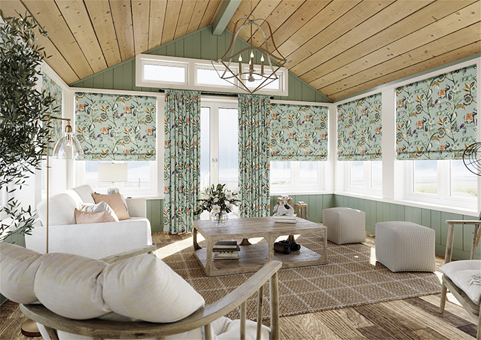 Gujarat, Vintage Blue - Made to Measure Curtain - Image 7